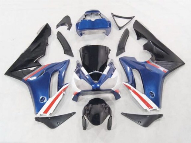 Bleu / Rouge & Blanc 2006-2008 Triumph Daytona 675 Carénage Moto