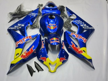 Bleu Rouge Foncé Taureau 2007-2008 Honda CBR600RR Carénage Moto