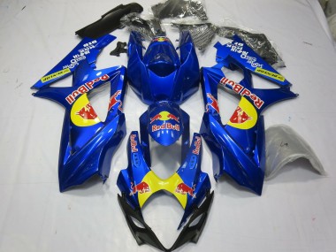 Bleu Rouge Taureau 2007-2008 Suzuki GSXR 1000 Carénage Moto