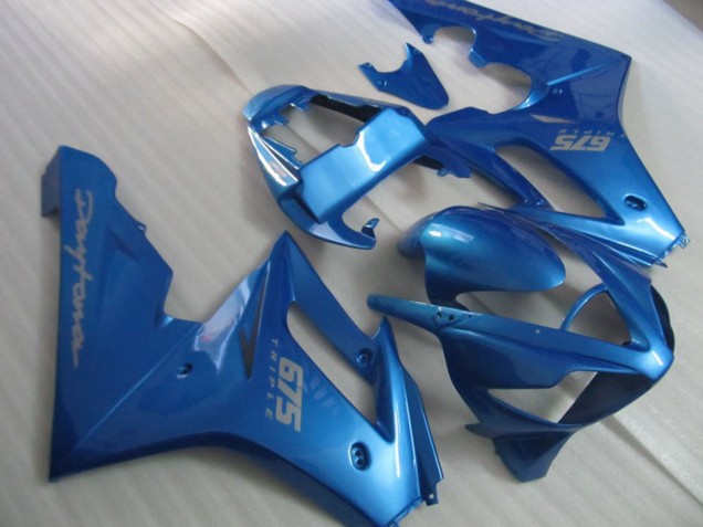 Bleu Vif 2006-2008 Triumph Daytona 675 Carénage Moto