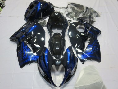 Bleu Électrique 1997-2007 Suzuki GSXR 1300 Carénage Moto