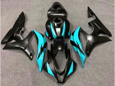 Conception Noir Mat & Cyan 2007-2008 Honda CBR600RR Carénage Moto