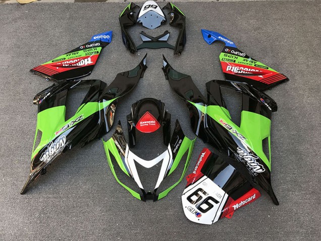 Course Style Vert 2013-2018 Kawasaki ZX6R Carénage Moto