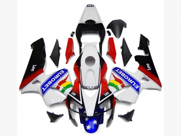 EuroBet Couleurs Brillantes 2003-2004 Honda CBR600RR Carénage Moto