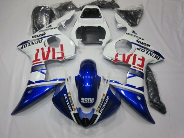 Fiat Bleu Profond 2005 Yamaha R6 Carénage Moto