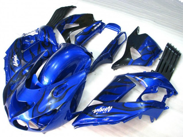 Flamme Bleue 2006-2011 Kawasaki ZX14R Carénage Moto