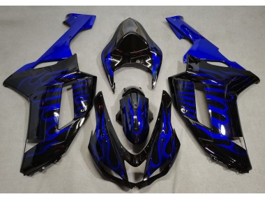 Flamme Bleue 2007-2008 Kawasaki ZX6R Carénage Moto