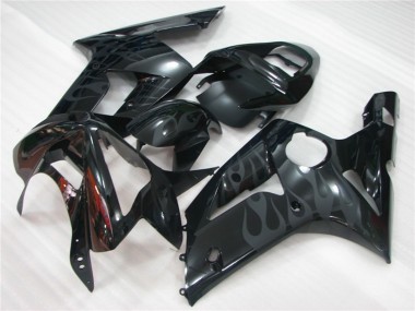 Flamme Noire 2003-2004 Kawasaki ZX6R Carénage Moto