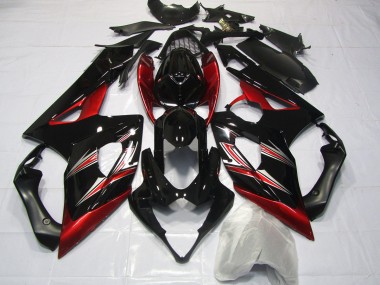 Flare Rouge & Noire 2005-2006 Suzuki GSXR 1000 Carénage Moto