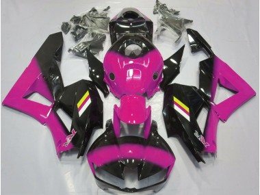 Fondu Rose Brillant & Noir 2013-2023 Honda CBR600RR Carénage Moto