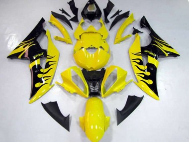 Giallo Fiamma 2008-2016 Yamaha R6 Carénage Moto