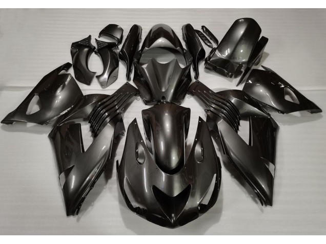 Graphite 2006-2011 Kawasaki ZX14R Carénage Moto