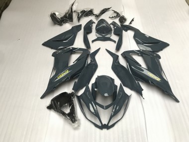 Gris Brillant 2013-2018 Kawasaki ZX6R Carénage Moto