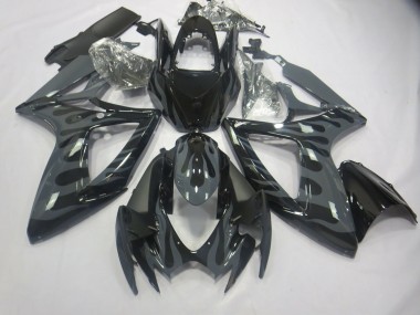 Gris Flamme 2006-2007 Suzuki GSXR 600-750 Carénage Moto