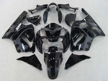 Guerrier Noir 2002-2005 Kawasaki ZX12R Carénage Moto