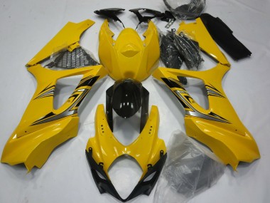 Jaune Brillant 2007-2008 Suzuki GSXR 1000 Carénage Moto