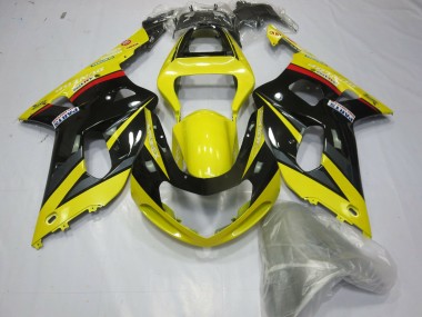 Jaune Noir & Gris 2001-2003 Suzuki GSXR 600-750 Carénage Moto