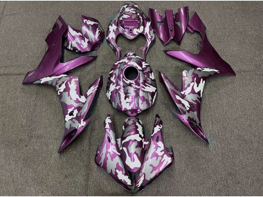 Magenta Foncé Camouflage 2004-2006 Yamaha R1 Carénage Moto