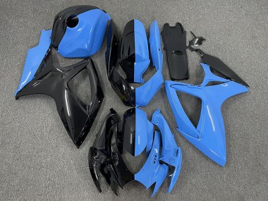 Moitié Bleu & Noir 2006-2007 Suzuki GSXR 600-750 Carénage Moto