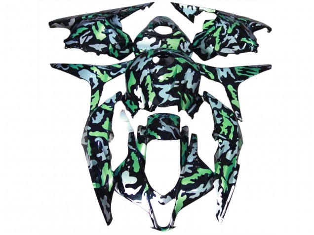 Neige Verte Camo 2009-2012 Honda CBR600RR Carénage Moto