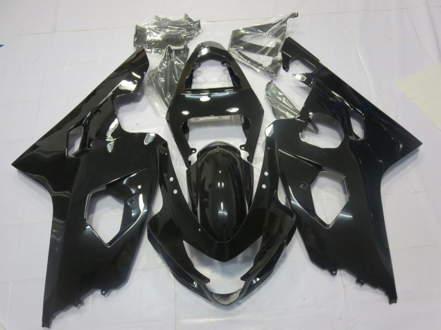 Noir Brillant 2004-2005 Suzuki GSXR 600-750 Carénage Moto