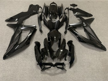 Noir Brillant 2008-2010 Suzuki GSXR 600-750 Carénage Moto