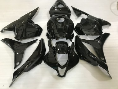 Noir Brillant 2009-2012 Honda CBR600RR Carénage Moto