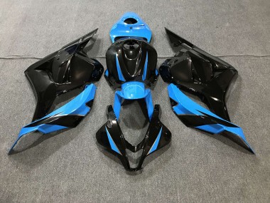 Noir Brillant & Bleu Ciel 2009-2012 Honda CBR600RR Carénage Moto