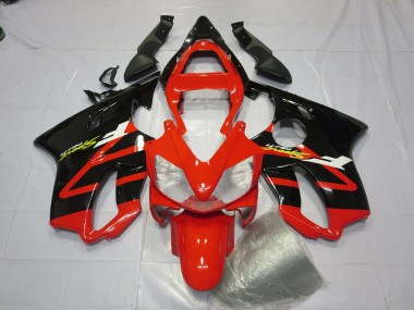 Noir Brillant & Rouge 2001-2003 Honda CBR600 F4i Carénage Moto