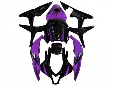 Noir Brillant & Violet 2007-2008 Honda CBR600RR Carénage Moto