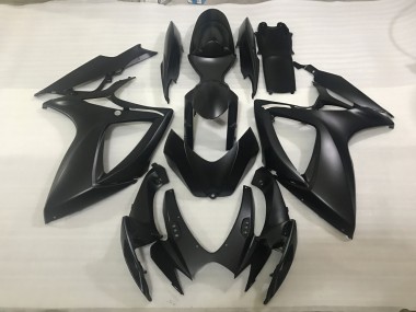 Noir Mat 2006-2007 Suzuki GSXR 600-750 Carénage Moto