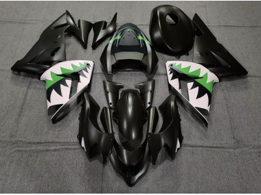 Noir Mat & Vert 2004-2005 Kawasaki ZX10R Carénage Moto