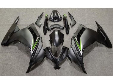 Noir Mat & Vert 2013-2018 Kawasaki Ninja 300 Carénage Moto