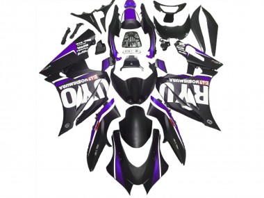 Noir Mat & Violet 2017-2023 Suzuki GSXR 1000 Carénage Moto