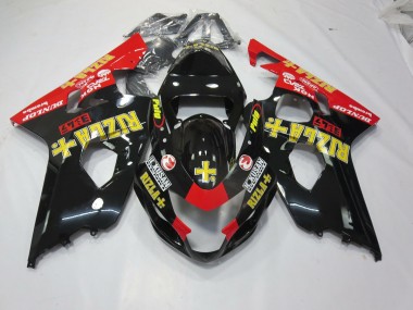 Noir Rizla 2004-2005 Suzuki GSXR 600-750 Carénage Moto