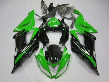 Noir & Vert 2013-2018 Kawasaki ZX6R Carénage Moto