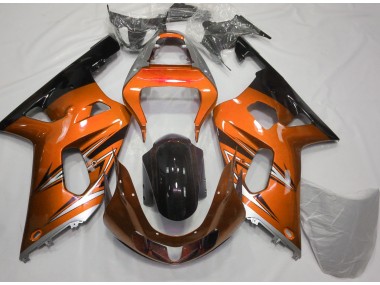 Orange & Argent 2001-2003 Suzuki GSXR 600-750 Carénage Moto