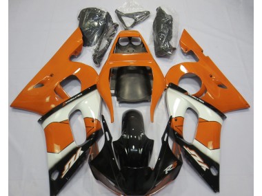 Orange Blanc & Noir 1998-2002 Yamaha R6 Carénage Moto