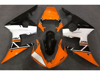 Orange Blanc & Noir 2003-2004 Yamaha R6 Carénage Moto