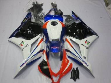 Orange & Bleu 2009-2012 Honda CBR600RR Carénage Moto