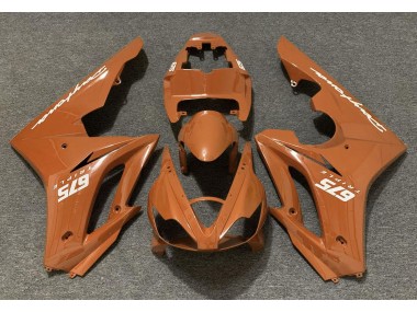 Orange Brillant 2006-2008 Triumph Daytona 675 Carénage Moto