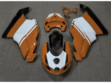 Orange Brillant & Blanc 2003-2004 Ducati 749 999 Carénage Moto