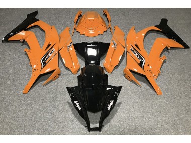 Orange Brillant & Logos 2011-2015 Kawasaki ZX10R Carénage Moto