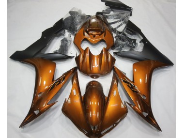 Orange Brillant & Noir 2004-2006 Yamaha R1 Carénage Moto