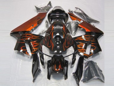 Orange Brûlée Flamme 2005-2006 Honda CBR600RR Carénage Moto