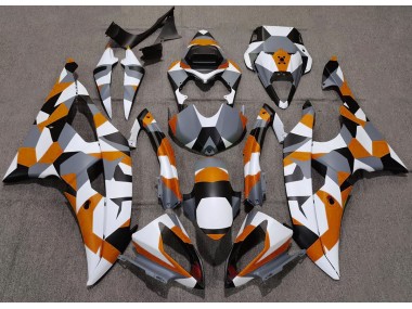 Orange Camouflage Uni 2008-2016 Yamaha R6 Carénage Moto