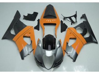 Orange Clair Argent & Noir 2003-2004 Suzuki GSXR 1000 Carénage Moto