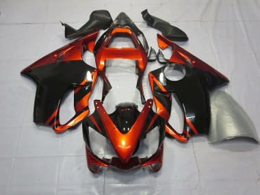 Orange Foncé & Noir 2001-2003 Honda CBR600 F4i Carénage Moto