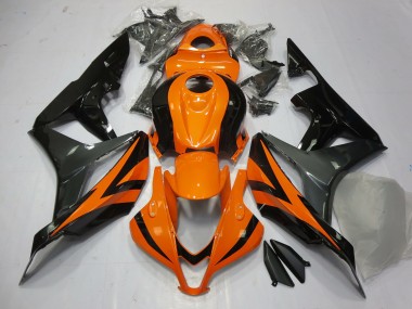 Orange Gris & Noir 2007-2008 Honda CBR600RR Carénage Moto