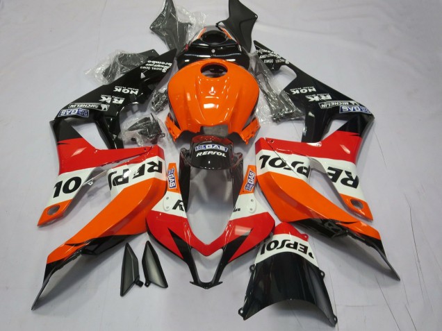 Orange Vif Repsol 2007-2008 Honda CBR600RR Carénage Moto